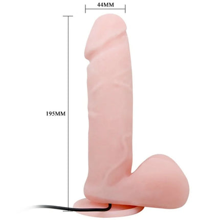 Baile oliver realistischer dildo mit vibration in pink aus silikon 195mm lang 44mm breit mit realistischer form