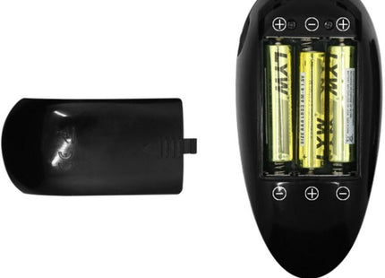 Black plastic battery holder mit drei gelben aaa batterien für baile oliver realistischer dildo mit vibration