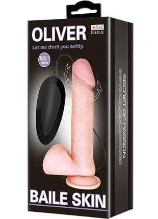 Baile oliver realistischer vibrator mit rotationsfunktion 9,5 zoll silikon sexspielzeug mit schwarzer fernbedienung