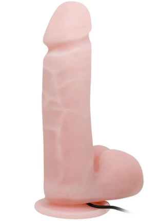 Baile oliver realistischer vibrator mit rotationsfunktion aus pinkem silikon und schwarzem kabel am fuß