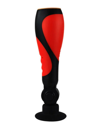 Baile oral sex lover 30v mit adapter ergonomischer silikongriff rot und schwarz mit saugnapfbasis