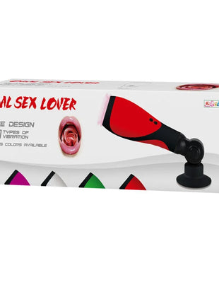 Baile oral sex lover 30v adapter oraler sex stimulierer in rot und schwarz mit 30 vibrationsarten und lautlosem design
