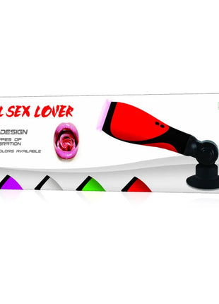 Baile oral sex lover 30v roter und schwarzer vibrator mit mute design und 30 vibrationsarten mit adapter