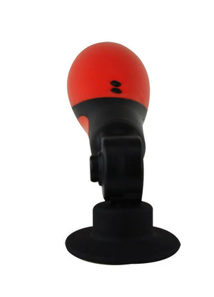 Rot schwarzer saugnapf halter für auto handy mit rundem oberteil und verstellbarem arm für baile oral sex lover 30v mit adapter