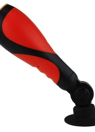 Baile oral sex lover 30v mit adapter rotes und schwarzes ergonomisches handgerät mit saugnapfbasis