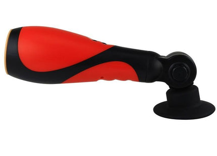 Baile oral sex lover 30v ergonomischer griff in rot und schwarz mit saugnapfbasis und adapter