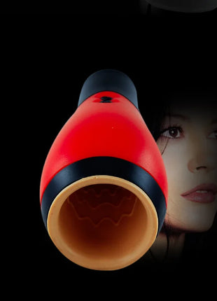 Baile oral sex lover 30v mit adapter rotes und schwarzes plastikspielzeug mit beigem innenraum und kleinem logo