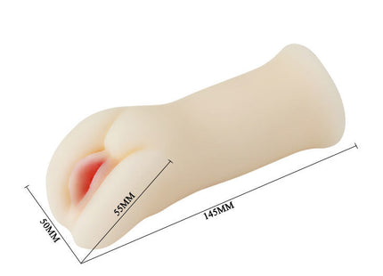 Beige silikon realistische handförmige passion II lady masturbator mit detailreichen lippen und natürlichen konturen