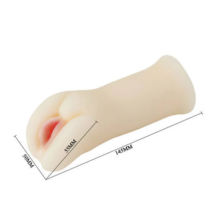 Beige silikon realistische handförmige passion II lady masturbator mit detailreichen lippen und natürlichen konturen