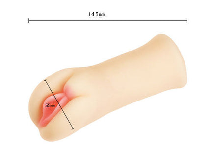 Beige silikon passion ii lady masturbator mit rosa innendetails und 3D struktur von baile