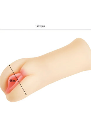 Beige silikon passion ii lady masturbator mit rosa innendetails und 3D struktur von baile