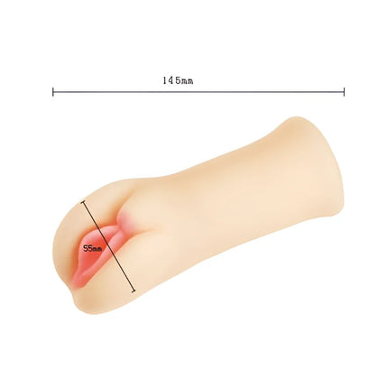 Beige silikon passion ii lady masturbator mit rosa innendetails und 3D struktur von baile