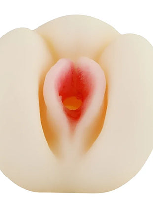 Creamfarbener silikon pleasure toy mit weicher blütenblattstruktur und rosa-rotem innenbereich baile passion ii lady masturbator 3 dimensional