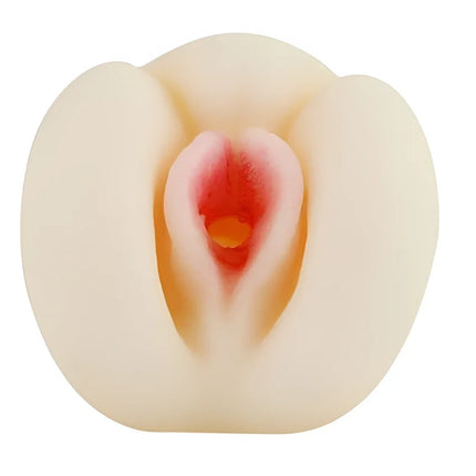 Creamfarbener silikon pleasure toy mit weicher blütenblattstruktur und rosa-rotem innenbereich baile passion ii lady masturbator 3 dimensional