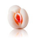 Baile passion ii lady masturbator aus geschmeidigem offwhite silikon mit weichem pfirsichfarbenem innenleben und roten akzenten