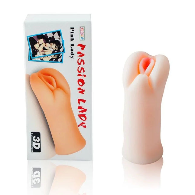 Baile passion ii lady masturbator in pfirsichfarbenem silikon mit realistischem handförmigem design und rosa innerer detailierung