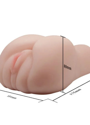 Realistischer hautfarbener silikon analplug mit glatter leicht glänzender oberfläche im produkt baile passion lady 3d vagina masturbator