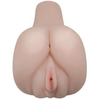 Ein realistischer, hautfarbener silikon-analplug mit glatter, anatomisch detaillierter oberfläche und subtilem rosa schimmer im produkt baile passion lady 3d vagina masturbator