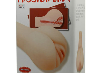 Die box für den baile passion lady 3d vagina masturbator mit beiger silikonoberfläche und weißer verpackung