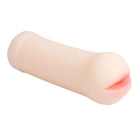 Beige silikon phallusförmiger masturbator mit realistischen rosa lippen von baile passion lady mund masturbator