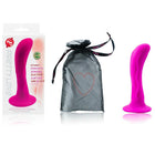 Hellrosa silikon dildo von pretty love mit verpackung und schwarzem mesh aufbewahrungsbeutel unisex saugstecker
