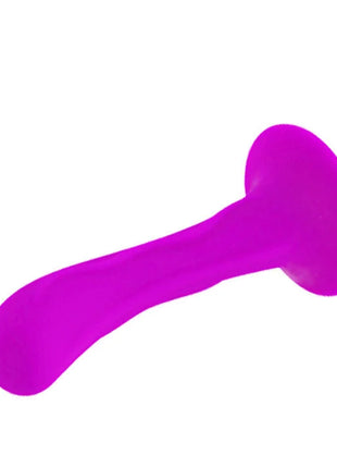 Vibranter lila silikon analplug mit glatten abgerundeten enden und konischem design von baile passion starker saugstecker unisex