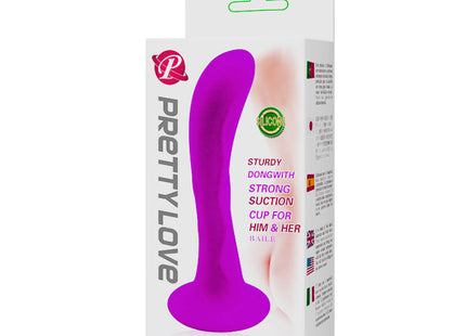 Lila silikon saugstecker unisex mit saugnapf von prettylove modell baile passion starker saugstecker