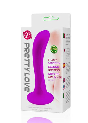 Lila silikon saugstecker unisex mit saugnapf von prettylove modell baile passion starker saugstecker