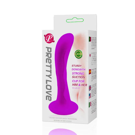 Lila silikon saugstecker unisex mit saugnapf von prettylove modell baile passion starker saugstecker