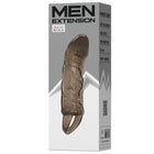 Transparent braunes silikon verlängert device für männer in der verpackung baile penis extender cover mit gurt schwarz 13,5 cm