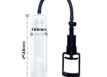 Baile penivergrößerung penis vakuumsystem 25 cm mit klarem glasvakuumpumpe schwarzem griff und schlauch 250 mm hoch