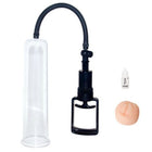 Baile penisvergrößerung vakuumsystem 25 cm schwarz und transparent mit flexiblem schlauch und griff auf basis