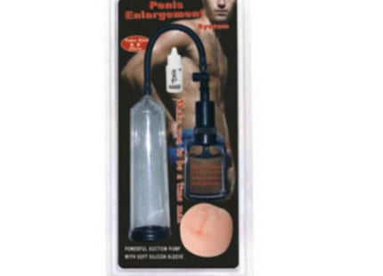 Schwarzes und durchsichtiges penis vakuumsystem mit weicher silikonmanschette von baile zur penisvergrößerung 25 cm