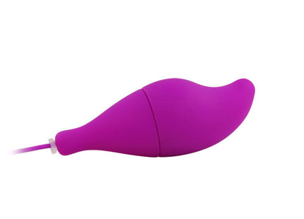 Baile pleasure shell12 lila sparen neu ist ein lebhaftes lila silikonvibrationsspielzeug mit glattem, tropfenförmigem design und dünner schlaufe