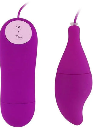 Lila silikonfernbedienung und vibrator mit ergonomischem rundem design von baile pleasure shell12