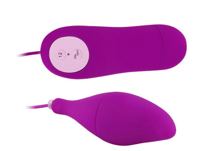 Lila silikon vibrator von baile pleasure shell12 mit rosa bedienfeld und 12 zoll länge zur intensiven stimulation