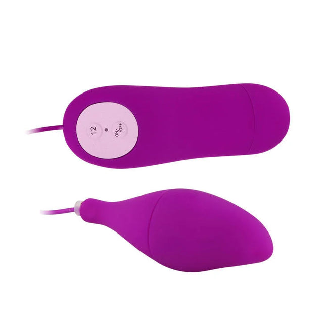 Lila silikon vibrator von baile pleasure shell12 mit rosa bedienfeld und 12 zoll länge zur intensiven stimulation