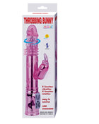 Pink transparenter plastik vibrator hase mit fernbedienung und usb ladeanschluss von baile pochender bunny pink rampant rotator