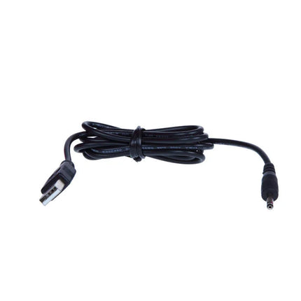 Schwarzes usb-zu-dc stromadapterkabel mit usb-a und hohlstecker für baile pochender bunny pink rampant rotator