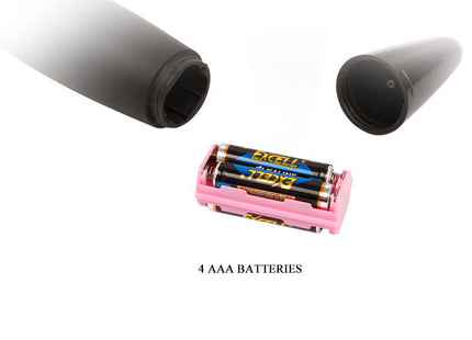 Pink plastik akkuhalter mit vier aaa batterien für baile power kraftvolles kompaktes massager schwarz