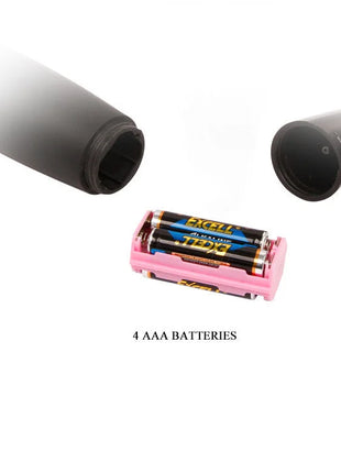 Pink plastik akkuhalter mit vier aaa batterien für baile power kraftvolles kompaktes massager schwarz