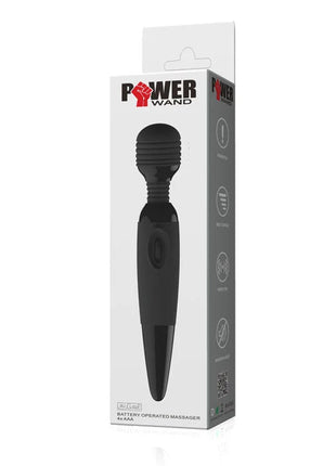 Baile power kraftvolles kompaktes massager schwarz mit texturiertem kopf und ergonomischem griff batterie betrieben