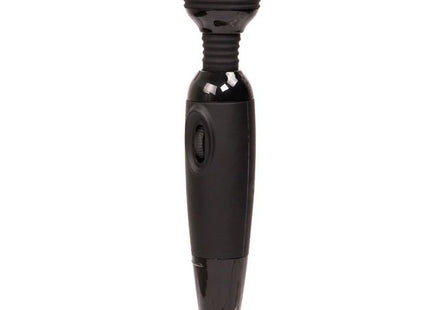Baile power kraftvolles kompaktes massager schwarzer silikonummantelter stabvibrator mit glänzendem finish und strukturiertem griff