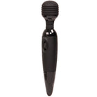 Baile power kraftvolles kompaktes massager schwarzer silikonummantelter stabvibrator mit glänzendem finish und strukturiertem griff