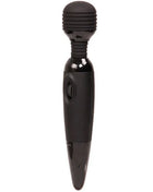 Baile power kraftvolles kompaktes massager schwarzer silikonummantelter stabvibrator mit glänzendem finish und strukturiertem griff