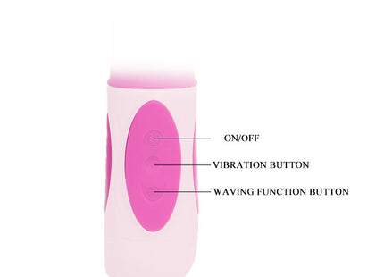 Rosa silikon vibrator von baile mit drei klar beschrifteten tasten für ein aus und vibrator wellenfunktion