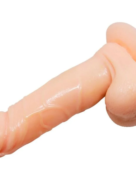 Peachfarbener silikon dildo baile prime realistischer dong mit natürlicher textur und realistischen konturen