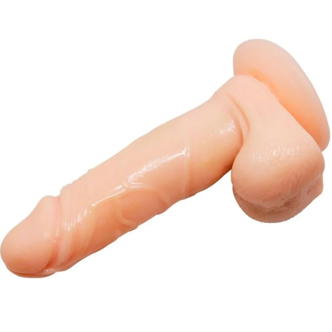 Peachfarbener silikon dildo baile prime realistischer dong mit natürlicher textur und realistischen konturen