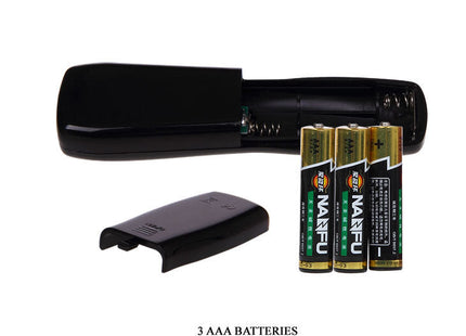 Schwarze plastikfernbedienung mit drei aaa-batterien für baile pussy vagina vibrator mit 7 rhythmen ciberskyn