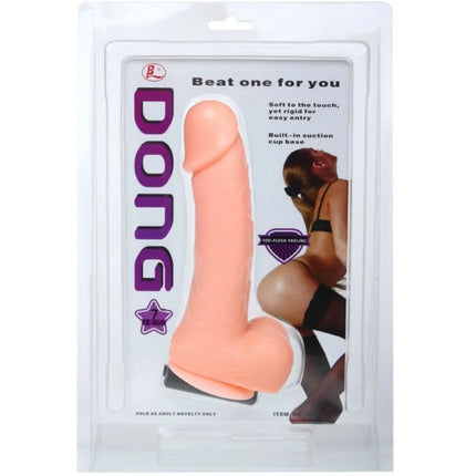 Peachfarbener silikon realistischer dildo dong mit vibration rotation und saugnapfbasis 20 cm von baile